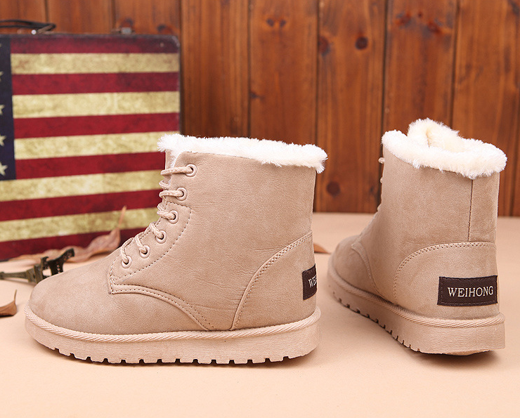 Ines Chastain | Faux Fur Lined Snow Boots For Women