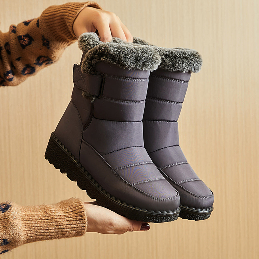 Marielle Duquesne | Waterproof Plush Snow Ankle Boots For Women