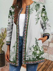 Beatrice Anselmi | Bohemian Print Long-Sleeve Cardigan Jacket For Women