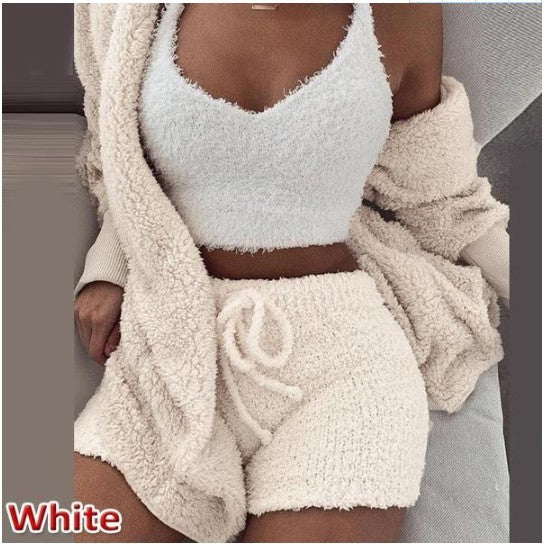 Rosette Linford | 3-Piece Fluffy Loungewear Set For Women