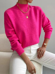 Elouise Cavanagh | Mock Neck Knit Sweater For Women