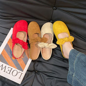 Camille Rousseau | Bow Mary Jane Mule Flats For Women