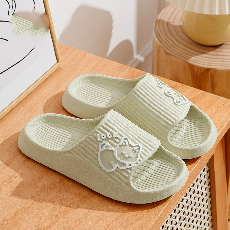 Margot Delacroix | Cozy Cat Platform Slide Slippers For Women