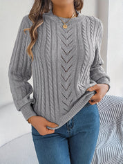 Camilla Winterbourne | Cable-Knit Textured Sweater For Women