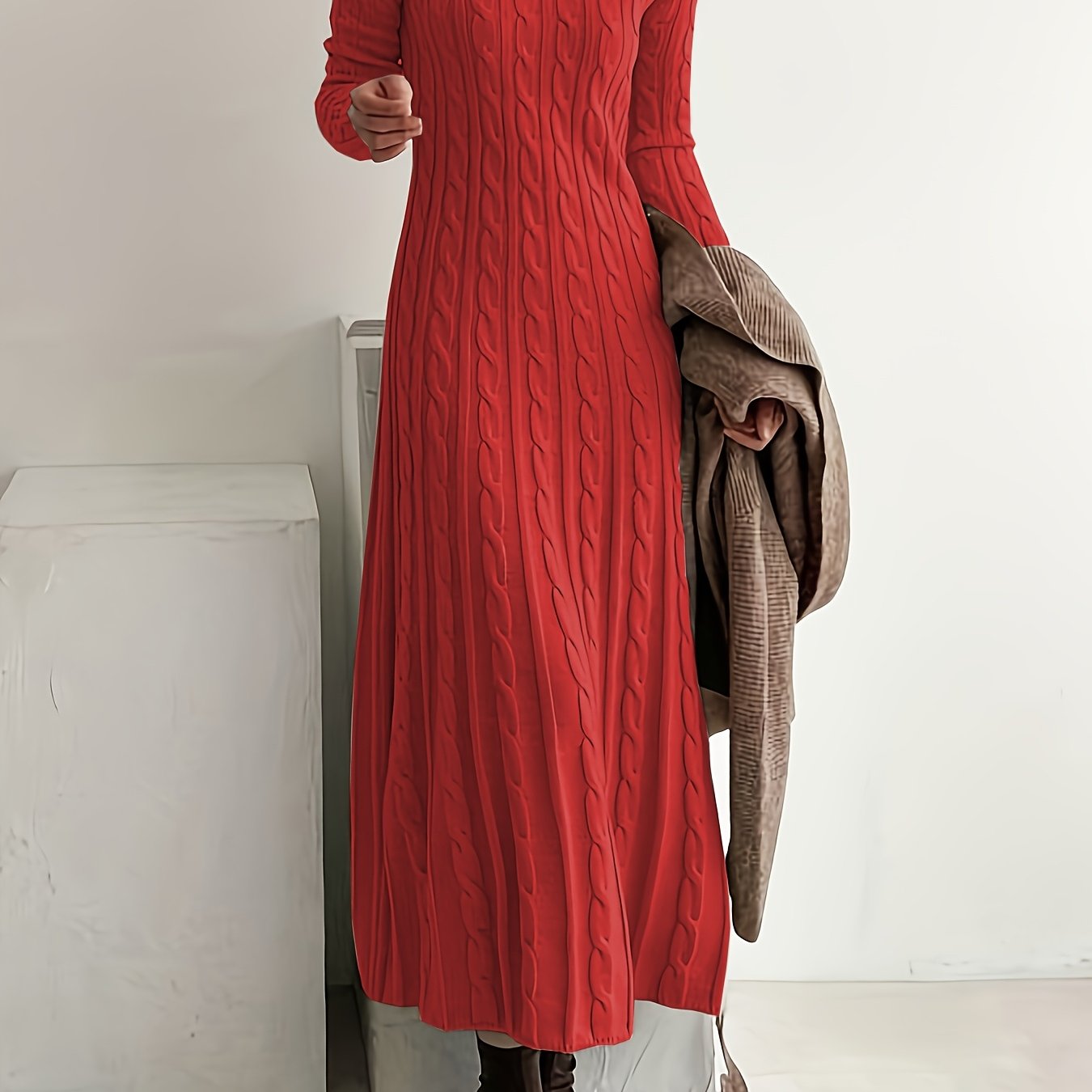 Lucinda Woodcroft | Cable-Knit Maxi Dress For Women