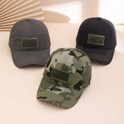 Colette Granville | Black Embroidered Flag Veterans Day Baseball Cap Unisex