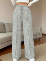 Harlow Beckstrom | High-Waisted Wide-Leg Pants With Drawstring Waist For Women