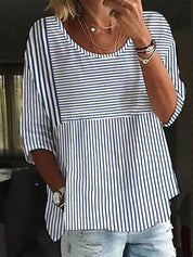 Juliet Kelbridge | Lace Yoke Loose Top For Women