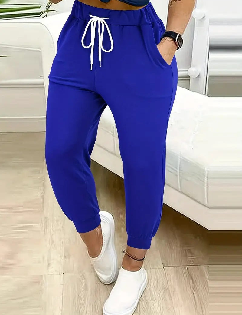 Isadora Lefevre | High-Waisted Lace-Up Jogger Trousers For Women