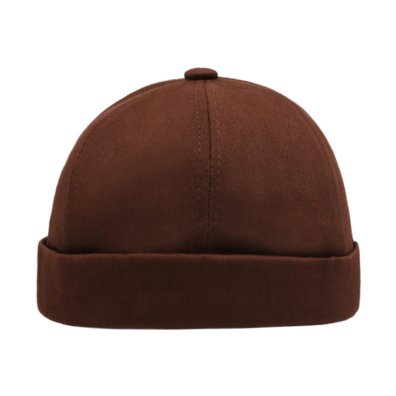 Brimless Beanie Skull Cap Hat - Coffee