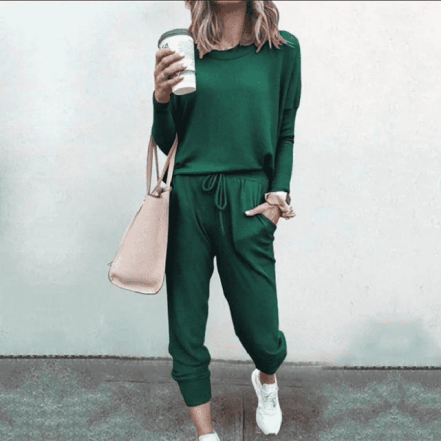 Seraphelle Beaumont | Pink Relaxed Jogger Two-Piece Lounge Set