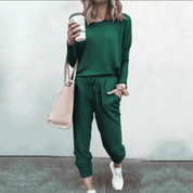 Seraphelle Beaumont | Pink Relaxed Jogger Two-Piece Lounge Set
