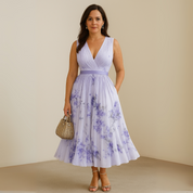 Eleonore Vanthorpe | Flowy Sleeveless Floral Maxi Dress