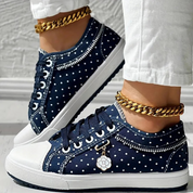 Frederica Wentworth | Orthopedic Lace-Up Sneakers in Blue