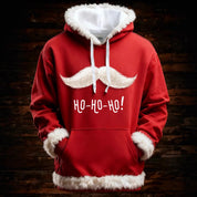 Francesca Hartwell | Flag Santa Print Christmas Hoodie For Women