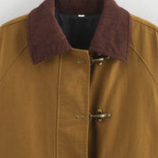 Amandine Foucher | Corduroy Collar Canvas Jacket For Women