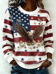 Adrienne Holloway | 250 Years of Freedom Patriotic Sweatshirt For Women