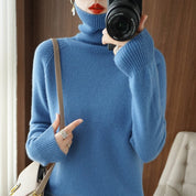Ottavia Castellon | Turtleneck Ribbed Knit Sweater For Women