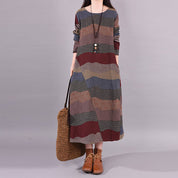 Colette Marchand | Printed Long Sleeve Midi Dress For Women