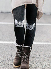 Selene Vasari | Cat Print Leggings For Women