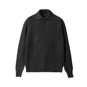 Mack Fairworth | Chevron Knit Polo Sweater For Men
