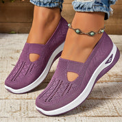 Arabella Fontaine | Lightweight Knit Slip-On Sneakers for Women