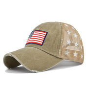 Beatrice Fontaine | Distressed American Flag Veterans Day Baseball Cap Unisex