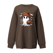 Rosamund Kingsley | Halloween Ghost Print Sweatshirt For Women