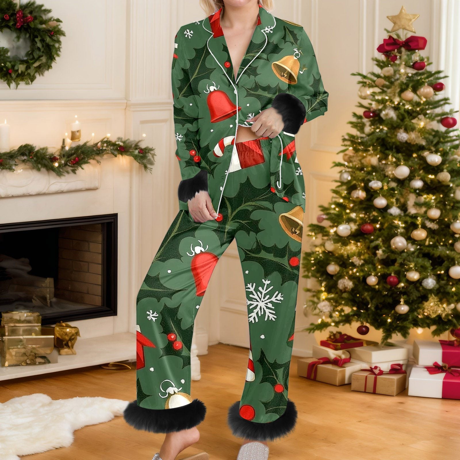 Cozy Yule | Snowman Print Christmas Pyjamas For Women