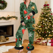 Cozy Yule | Snowman Print Christmas Pyjamas For Women