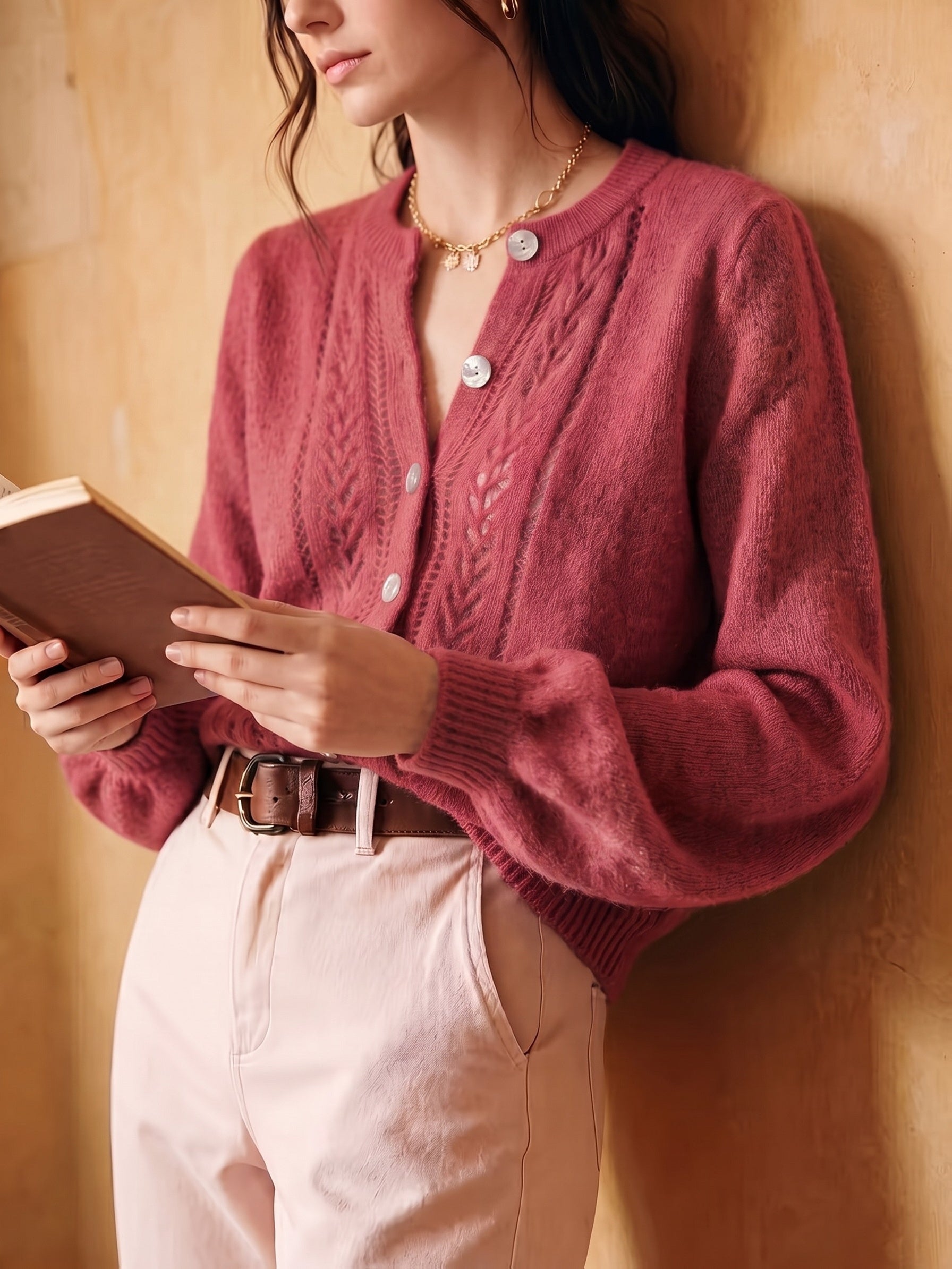 Renata Fontclair | Textured Round-Neck Sweater For Women