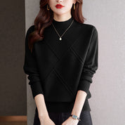 Mathilde Sorrento | Mock Neck Knit Sweater For Women