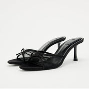 Margaux Chevalier | Bowknot Mesh Heeled Sandals For Women