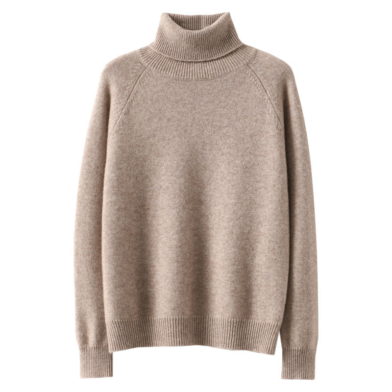 Ottavia Castellon | Turtleneck Ribbed Knit Sweater For Women