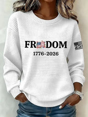 Adrienne Holloway | 250 Years of Freedom Patriotic Sweatshirt For Women
