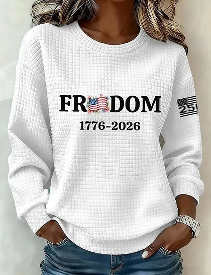 Adrienne Holloway | 250 Years of Freedom Patriotic Sweatshirt For Women