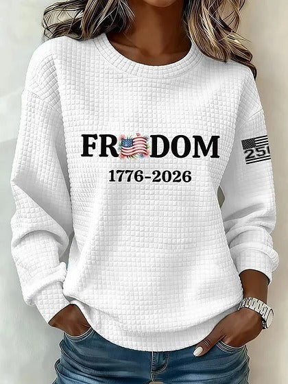 Adrienne Holloway | 250 Years of Freedom Patriotic Sweatshirt For Women