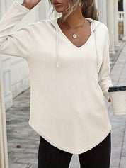 Naomi Verlaine | Relaxed V-Neck Hoodie For Women