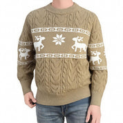 Nutcracker | Red Reindeer Fair Isle Christmas Sweater For Men