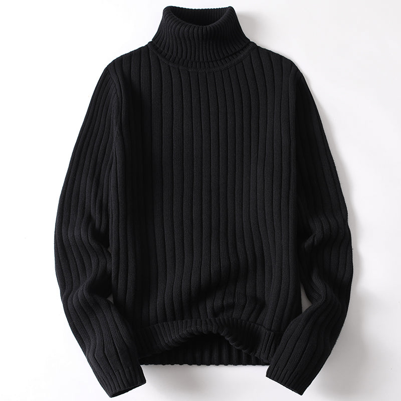 Jude Quarton | Slim Fit Ribbed Turtleneck Sweater For Men