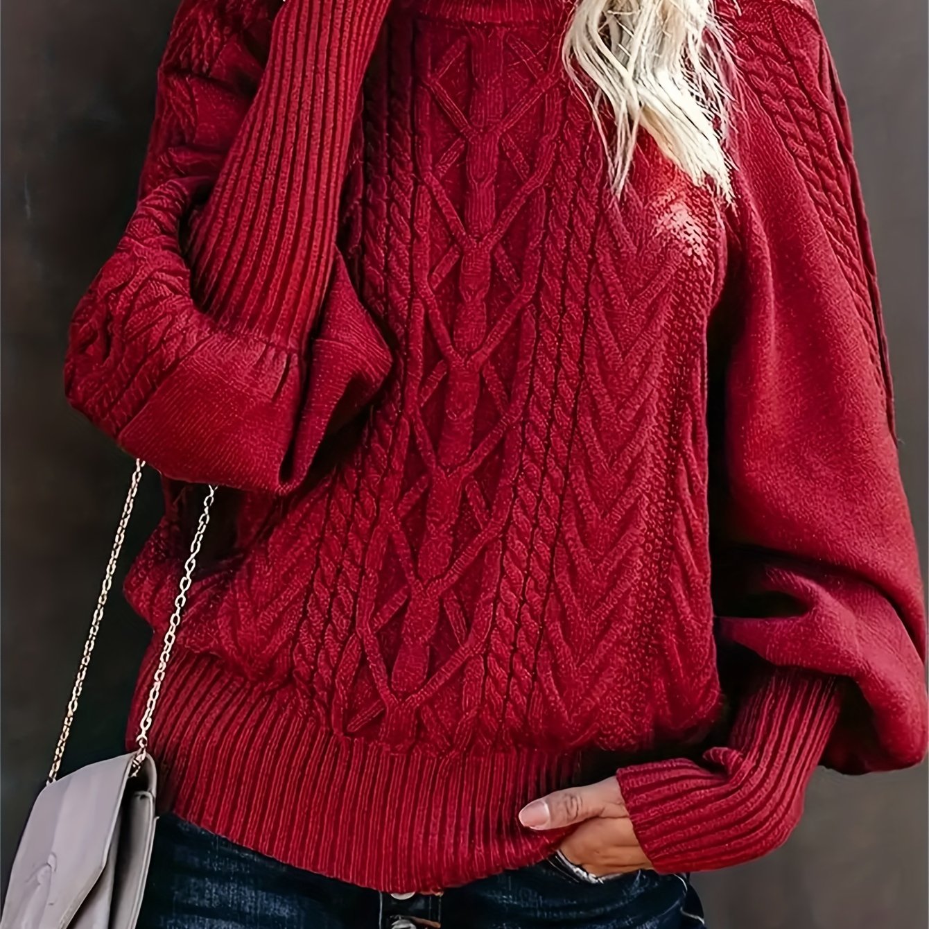 Giselle Beaulieu | Cozy Cable-Knit Sweater For Women