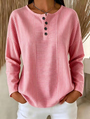 Genevieve Lacroix | Striped Long-Sleeve Blouse For Women