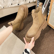 Noemie Lanvin | Suede Chelsea Boots With Platform Sole For Women