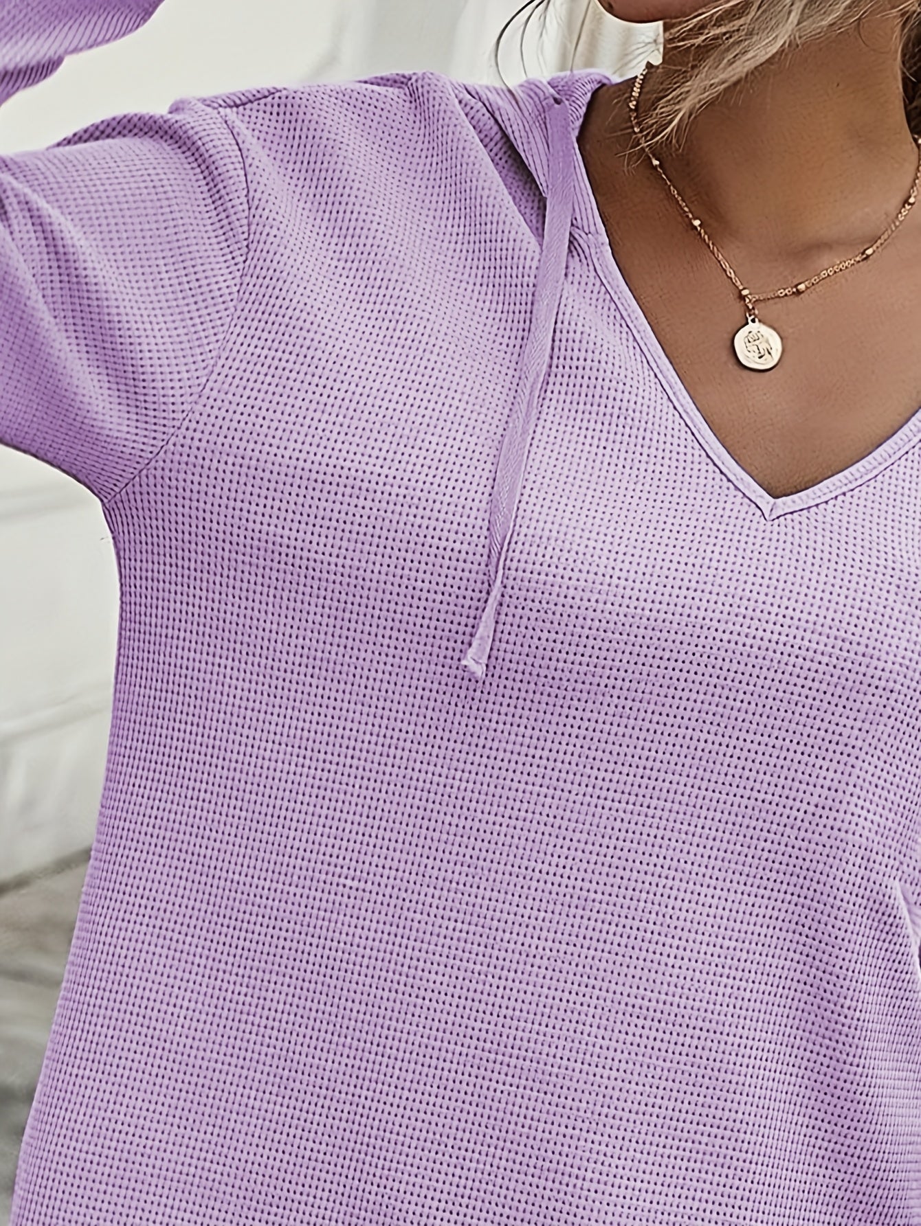 Naomi Verlaine | Relaxed V-Neck Hoodie For Women