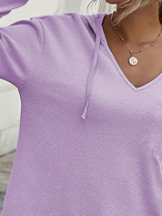 Naomi Verlaine | Relaxed V-Neck Hoodie For Women