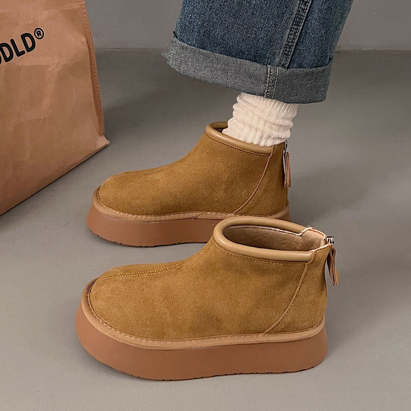 Elena Whitmore | Fleece Lined Platform Snow Boots For Women