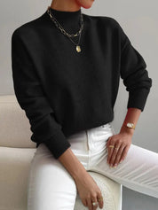 Elouise Cavanagh | Mock Neck Knit Sweater For Women
