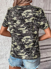 Cassidy Fontaine | American Flag Print T-Shirt For Women