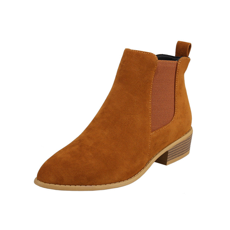 Rosamund Beaulieu | Suede Pointed-Toe Ankle Boots For Women