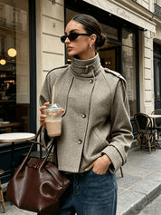 Antonella Ricci | Houndstooth Cropped Jacket For Women